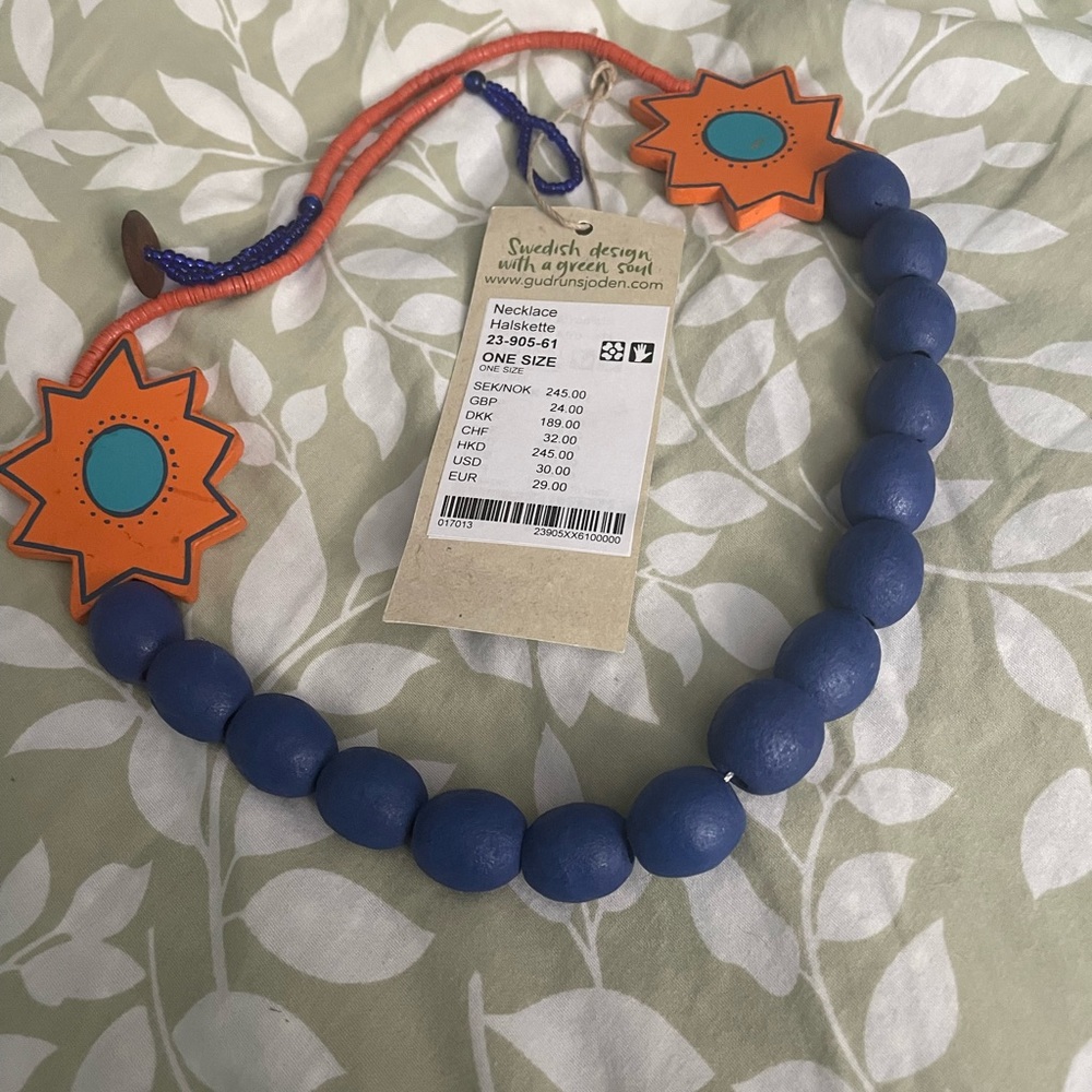 Fun Swedish necklace, made in Sweden!
